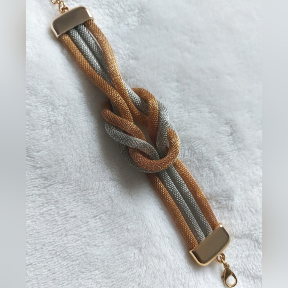 Chic Gold and Silver Bracelet
